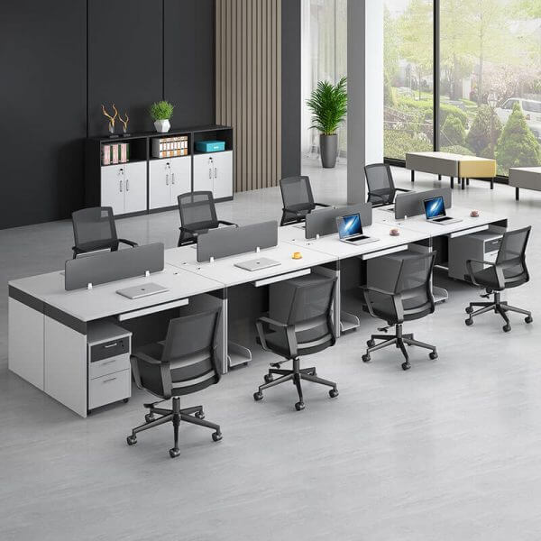 cụm bàn làm việc 8 người