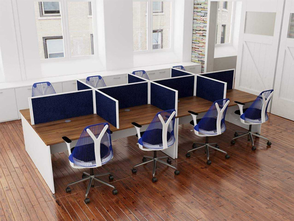 cụm bàn làm việc 8 người